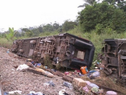 RDC: 13 ou 14 morts dans le déraillement d'un train au Kasaï