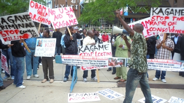 Manifestation contre Paul Kagame à Chicago