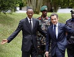 Présidents Nicolas Sarkozy et Paul Kagame