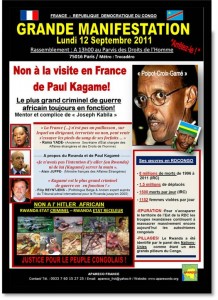 Rwanda-Congo : APARECO se mobilise contre la visite de Paul Kagame à Paris