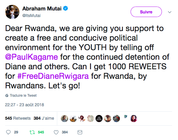 Rwanda: La jeunesse est-africaine contre la tyrannie de Paul Kagame
