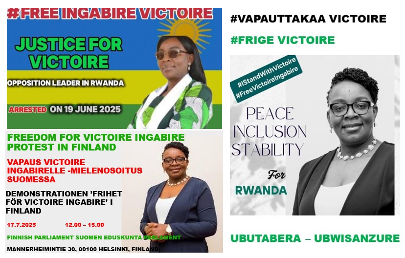 Helsinki: Rwandans Rally for Victoire Ingabire
